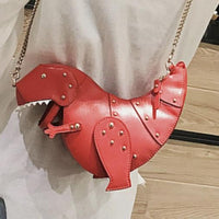 Dinosaur Cross Body Bag-Bags-Just Gorgeous Studio-Pink-JustGorgeousStudio.com