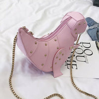 Dinosaur Cross Body Bag-Bags-Just Gorgeous Studio-Pink-JustGorgeousStudio.com