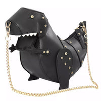 Dinosaur Cross Body Bag-Bags-Just Gorgeous Studio-Black-JustGorgeousStudio.com