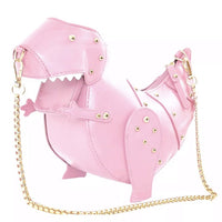 Dinosaur Cross Body Bag-Bags-Just Gorgeous Studio-Pink-JustGorgeousStudio.com
