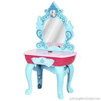Disney Frozen Crystal Kingdom Talking Vanity-Disney Princesses-Disney-Pink/blue-JustGorgeousStudio.com