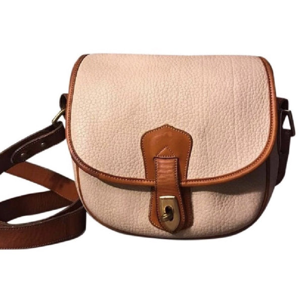 Dooney & Bourke Vintage Horseshoe Crossbody-Bags-Dooney & Bourke-Tan/brown-JustGorgeousStudio.com