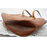 Etro Paisley Waves Tote Bag-Bags-Etro-Tan/wine-JustGorgeousStudio.com