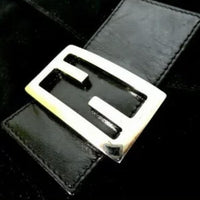 Fendi Black Monogram Logo Baguette-Bags-Fendi-Black-Large-JustGorgeousStudio.com