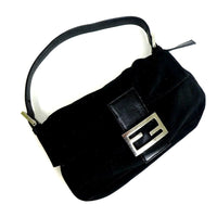 Fendi Black Monogram Logo Baguette-Bags-Fendi-Black-Large-JustGorgeousStudio.com