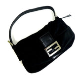 Fendi Black Monogram Logo Baguette-Bags-Fendi-Black-Large-JustGorgeousStudio.com