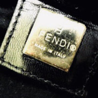 Fendi Black Monogram Logo Baguette-Bags-Fendi-Black-Large-JustGorgeousStudio.com