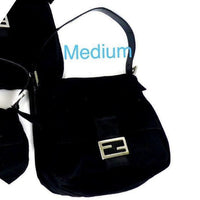 Fendi Black Monogram Logo Baguette-Bags-Fendi-Black-Medium-JustGorgeousStudio.com