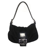 Fendi Black Monogram Logo Baguette-Bags-Fendi-Black-Small-JustGorgeousStudio.com