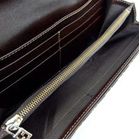 Fendi Zucca Logo Clutch Wallet + Box-Wallets & Clutches-Fendi-Beige/Tan-JustGorgeousStudio.com