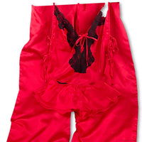 Frederick's of Hollywood 3 Piece Set-Clothing, Shoes & Accessories-Frederick's of Hollywood-Small-Black/red-JustGorgeousStudio.com