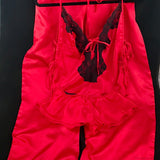 Frederick's of Hollywood 3 Piece Set-Clothing, Shoes & Accessories-Frederick's of Hollywood-Small-Black/red-JustGorgeousStudio.com