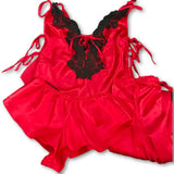 Frederick's of Hollywood 3 Piece Set-Clothing, Shoes & Accessories-Frederick's of Hollywood-Small-Black/red-JustGorgeousStudio.com