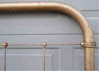 Full Size Cast Iron Head or Foot Board-Art & Antiques-Just Gorgeous Studio-gold-JustGorgeousStudio.com