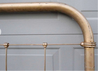 Full Size Cast Iron Head or Foot Board-Art & Antiques-Just Gorgeous Studio-gold-JustGorgeousStudio.com