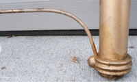 Full Size Cast Iron Head or Foot Board-Art & Antiques-Just Gorgeous Studio-gold-JustGorgeousStudio.com
