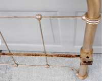 Full Size Cast Iron Head or Foot Board-Art & Antiques-Just Gorgeous Studio-gold-JustGorgeousStudio.com