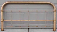 Full Size Cast Iron Head or Foot Board-Art & Antiques-Just Gorgeous Studio-gold-JustGorgeousStudio.com