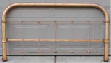 Full Size Cast Iron Head or Foot Board-Art & Antiques-Just Gorgeous Studio-gold-JustGorgeousStudio.com