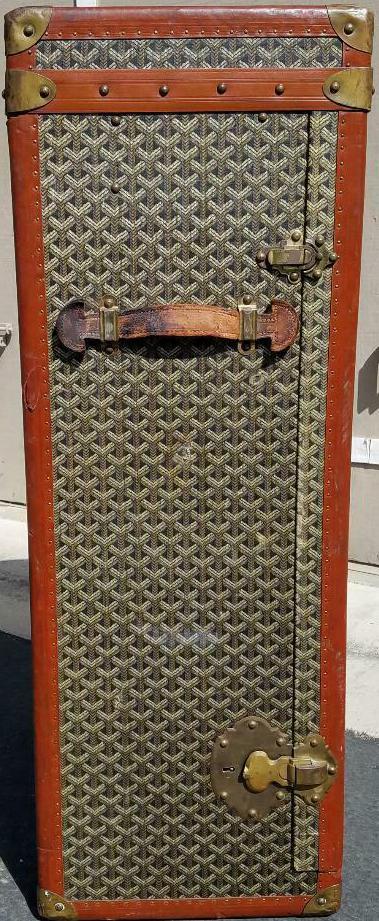 GOYARD cabin trunk in goyardine with original keys, the …