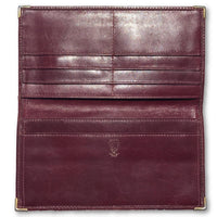 Gucci Bifold Long Wallet Monogram Leather-Agenda, Books, and Writing-Gucci-burgundy-JustGorgeousStudio.com