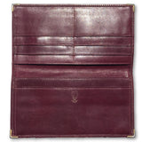 Gucci Bifold Long Wallet Monogram Leather-Agenda, Books, and Writing-Gucci-burgundy-JustGorgeousStudio.com