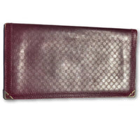 Gucci Bifold Long Wallet Monogram Leather-Agenda, Books, and Writing-Gucci-burgundy-JustGorgeousStudio.com