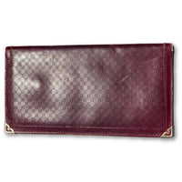 Gucci Bifold Long Wallet Monogram Leather-Agenda, Books, and Writing-Gucci-burgundy-JustGorgeousStudio.com