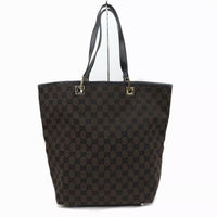 Gucci Brown GG Logo Hobo Bucket Shoulder Tote Bag-Bags-Gucci-Brown-JustGorgeousStudio.com