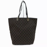 Gucci Brown GG Logo Hobo Bucket Shoulder Tote Bag-Bags-Gucci-Brown-JustGorgeousStudio.com