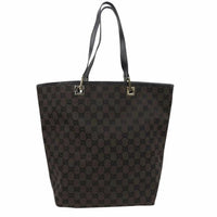 Gucci Brown GG Logo Hobo Bucket Shoulder Tote Bag-Bags-Gucci-Brown-JustGorgeousStudio.com