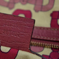 Gucci Charm Monogram GG Tote-Bags-Gucci-Brown/fuschia-JustGorgeousStudio.com