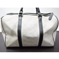 Gucci Exclusive Limited Edition Joy White & Black Supreme Canvas Boston Bag-Bags-Gucci-White/black-JustGorgeousStudio.com