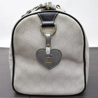 Gucci Exclusive Limited Edition Joy White & Black Supreme Canvas Boston Bag-Bags-Gucci-White/black-JustGorgeousStudio.com