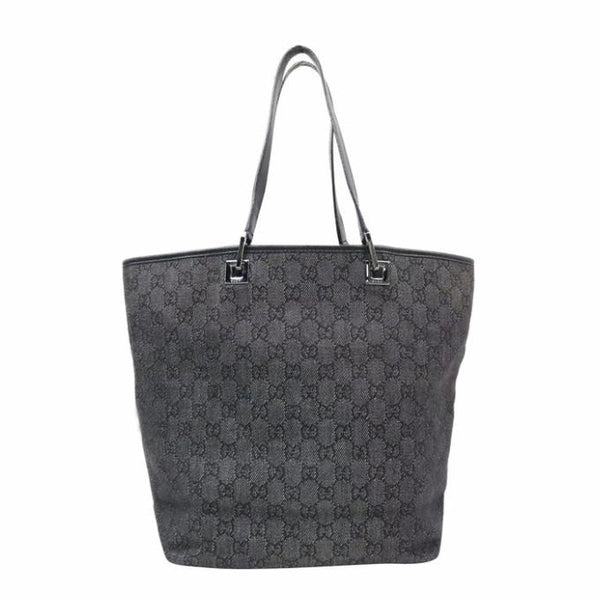 Gucci black monogram GG canvas hobo shoulder bag
