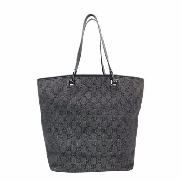 gucci black monogram gg canvas hobo bag