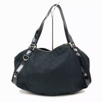 Gucci GG Logo Hobo Shoulder Bag-Bags-Gucci-Black-JustGorgeousStudio.com