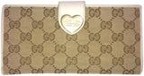 Gucci Heart GG Long Wallet-Wallets & Clutches-Gucci-Creme/gold/beige-JustGorgeousStudio.com