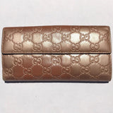 Gucci Heart Guccissima Long Wallet-Wallets & Clutches-Gucci-Blush/peach/pink/gold/beige-JustGorgeousStudio.com