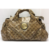Gucci Hysteria GG Logo Handbag-Bags-Gucci-Gold/Tan/Brown-JustGorgeousStudio.com