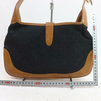 Gucci Jackie O Monogram Bag-Bags-Gucci-Black/Brown-JustGorgeousStudio.com
