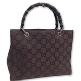 Gucci Medium Top Handle GG Tote Bag-Bags-Gucci-Brown-JustGorgeousStudio.com