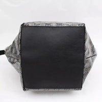 Gucci Monogram GG Tote with Web Handles-Bags-Gucci-Navy/Silver-JustGorgeousStudio.com