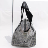 Gucci Monogram GG Tote with Web Handles-Bags-Gucci-Navy/Silver-JustGorgeousStudio.com