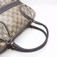 Gucci Monogram Mix Satchel-Bags-Gucci-Brown-JustGorgeousStudio.com