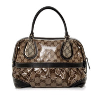 Gucci Monogram Mix Satchel-Bags-Gucci-Brown-JustGorgeousStudio.com
