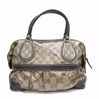 Gucci Monogram Mix Satchel-Bags-Gucci-Brown-JustGorgeousStudio.com