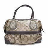 Gucci Monogram Mix Satchel-Bags-Gucci-Brown-JustGorgeousStudio.com