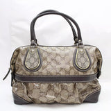 Gucci Monogram Mix Satchel-Bags-Gucci-Brown-JustGorgeousStudio.com