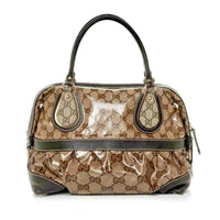 Gucci Monogram Mix Satchel-Bags-Gucci-Brown-JustGorgeousStudio.com